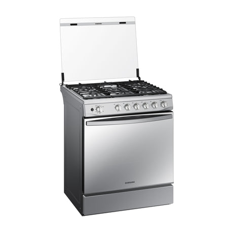 Samsung Estufa a Gas de Acero Inoxidable | Quemador Triple Potencia | Tipo Espejo | Capacidad de 5.2p3 | Tapa | Plancha | 30" | 5 Quemadores