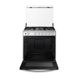 Samsung Estufa a Gas de Acero Inoxidable | Quemador Triple Potencia | Tipo Espejo | Capacidad de 5.2p3 | Tapa | Plancha | 30" | 5 Quemadores