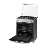 Samsung Estufa a Gas de Acero Inoxidable | Quemador Triple Potencia | Tipo Espejo | Capacidad de 5.2p3 | Tapa | Plancha | 30" | 5 Quemadores