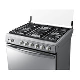 Samsung Estufa a Gas de Acero Inoxidable | Quemador Triple Potencia | Tipo Espejo | Capacidad de 5.2p3 | Tapa | Plancha | 30" | 5 Quemadores