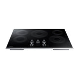 Samsung Estufa Empotrable Eléctrica de Vitrocerámica | 30" | 5 Quemadores | WiFi | Control Frontal | Fácil de Limpiar | Negro