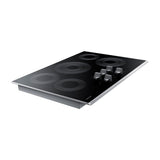 Samsung Estufa Empotrable Eléctrica de Vitrocerámica | 30" | 5 Quemadores | WiFi | Control Frontal | Fácil de Limpiar | Negro