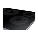 Samsung Estufa Empotrable Eléctrica de Vitrocerámica | 30" | 5 Quemadores | WiFi | Control Frontal | Fácil de Limpiar | Negro