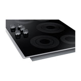 Samsung Estufa Empotrable Eléctrica de Vitrocerámica | 30" | 5 Quemadores | WiFi | Control Frontal | Fácil de Limpiar | Negro