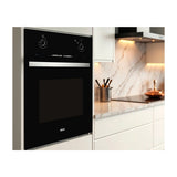 DRIJA Oceania 60 Black Gas Horno Multifuncional Empotrable a Gas | Puerta de Doble Vidrio | 250°C