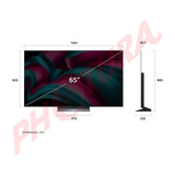 LG OLED65C5 Televisor OLED Evo Ultra HD 4K Cinema HDR Smart de 65" | Procesador a9 Gen 8 AI | Brightness Booster | AI Sound Pro | Dolby Vision Atmos