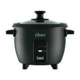 Oster ORIC00BK6C Olla Arrocera de 1.4L | Interior Antiadherente Extraíble | Negro