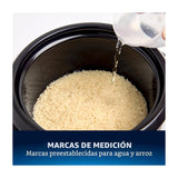 Oster ORIC00BK6C Olla Arrocera de 1.4L | Interior Antiadherente Extraíble | Negro