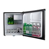 Oster OSMB46BV Refrigeradora Compacta de 1 Puerta | Rápido Enfriamiento | Control de Temperatura | 1.66p3 | Negro Plateado