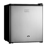 Oster OSMB46BV Refrigeradora Compacta de 1 Puerta | Rápido Enfriamiento | Control de Temperatura | 1.66p3 | Negro Plateado