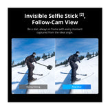 DJI Osmo Action 360 Adventure Cámara de Acción | Video 8K 360° | Doble Pantalla | HorizonSteady | Slow Motion