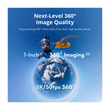 DJI Osmo Action 360 Standard Cámara de Acción | Video 8K 360° | Doble Pantalla | HorizonSteady | Slow Motion