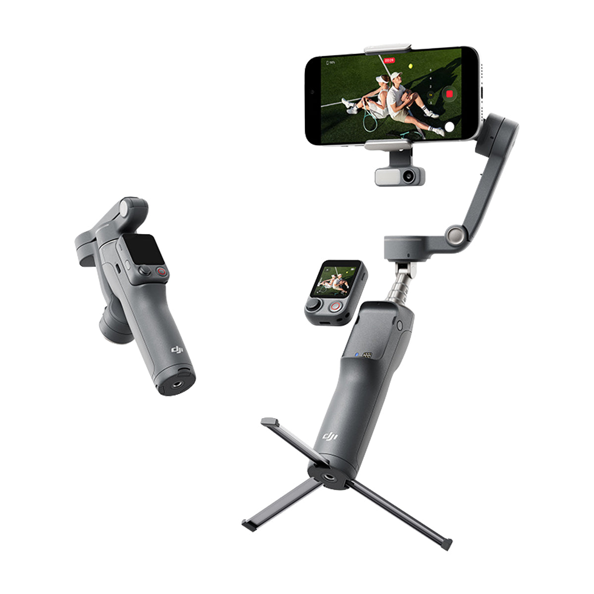 DJI Osmo Mobile 8P Advanced Tracking Combo Gimbal Extendible para Smartphones | Magnetic | Estabilizador de 3-Ejes | Osmo FrameTap | Módulo Multifuncional | Rotación 360° | ActiveTrack 8.0 | 10H | Gris Oscuro