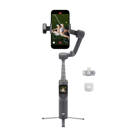 DJI Osmo Mobile 8P Creator Combo Gimbal Extendible para Smartphones | Magnetic | Estabilizador de 3-Ejes | Osmo FrameTap | Módulo Multifuncional | Rotación 360° | ActiveTrack 8.0 | 10H | Gris Oscuro