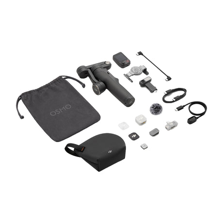 DJI Osmo Mobile 8P Creator Combo Gimbal Extendible para Smartphones | Magnetic | Estabilizador de 3-Ejes | Osmo FrameTap | Módulo Multifuncional | Rotación 360° | ActiveTrack 8.0 | 10H | Gris Oscuro