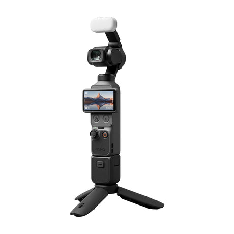DJI Osmo Pocket 4 Creator Combo Cámara Digital | Video 4K | Estabilizador de 3-Ejes | Pantalla Giratoria | ActiveTrack 7.0 | OsmoAudio | Slow Motion