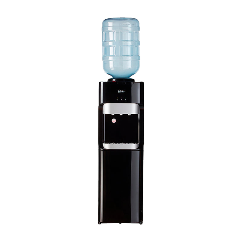 Oster OSWD2100 Dispensador de Fría/Caliente/Ambiente | Compartimiento de Almacenaje | Garrafones de 11L y 19L | Negro