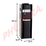 Oster OSWD2100 Dispensador de Fría/Caliente/Ambiente | Compartimiento de Almacenaje | Garrafones de 11L y 19L | Negro