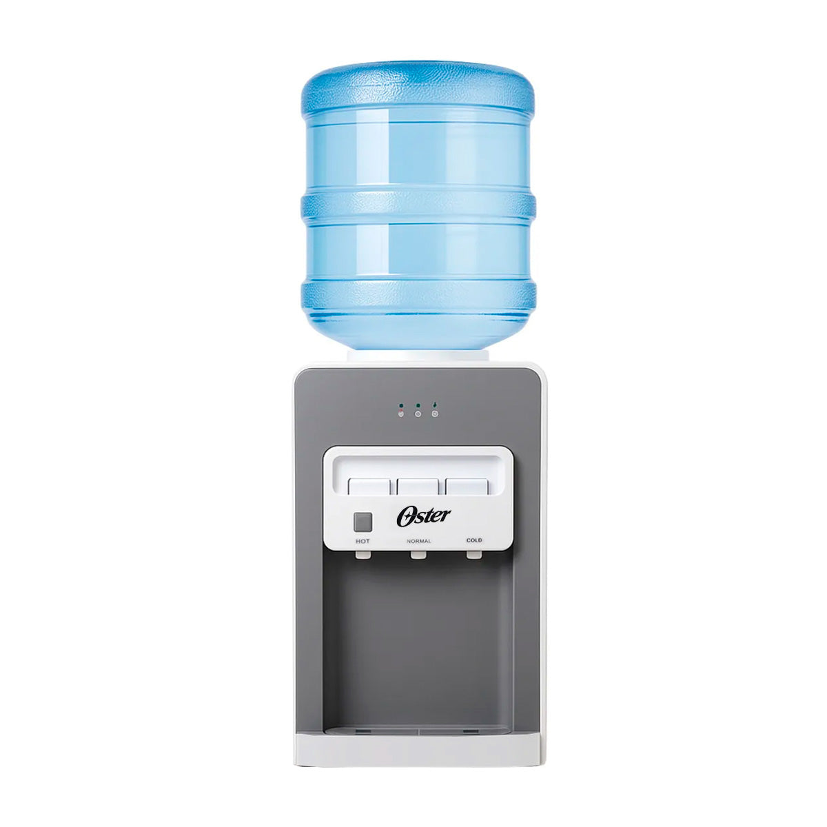 Oster OSWDA633 Dispensador de Agua Fría/Caliente de Mesa | Garrafones de 11L y 22L | Blanco Gris