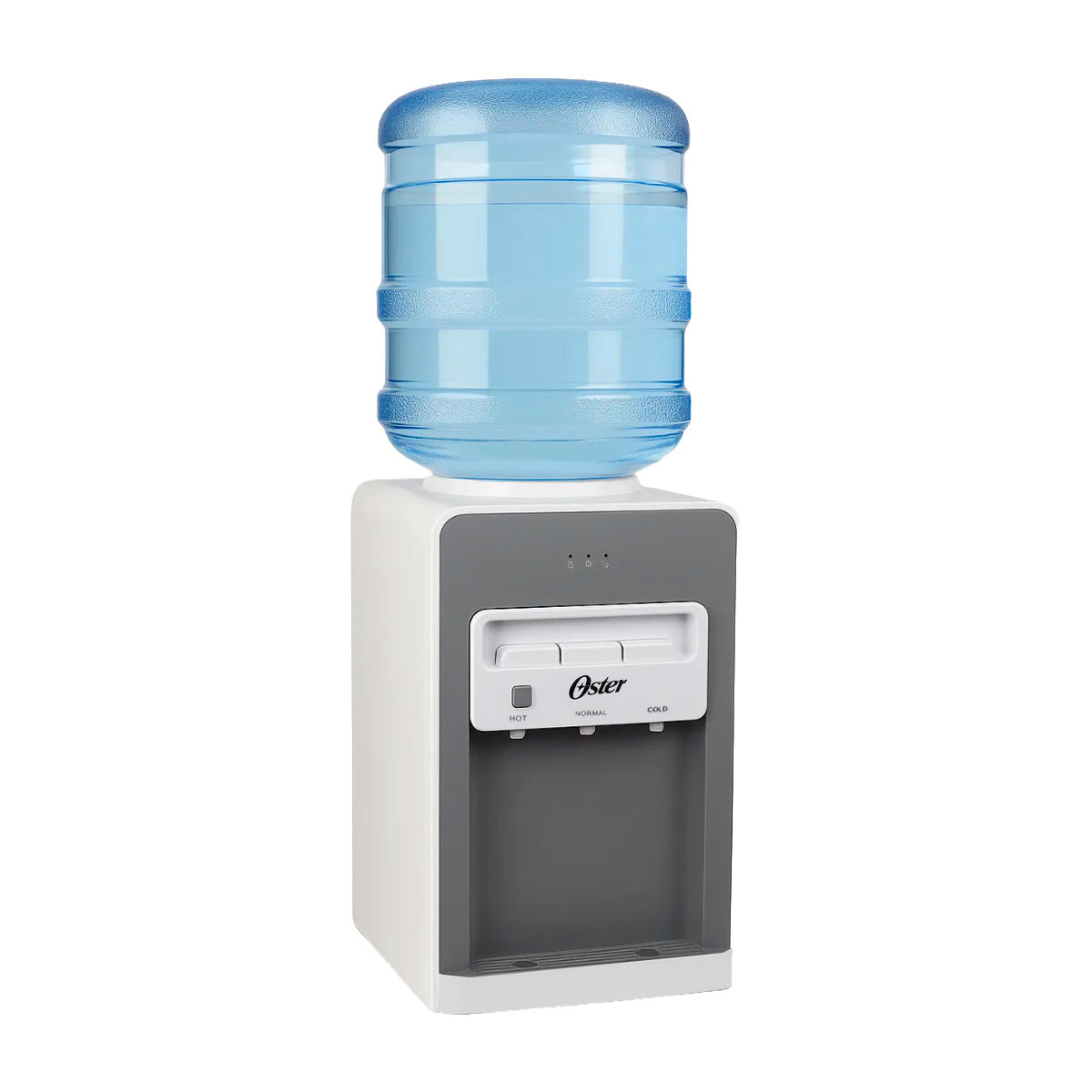 Oster OSWDA633 Dispensador de Agua Fría/Caliente de Mesa | Garrafones de 11L y 22L | Blanco Gris