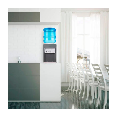 Oster OSWDA633 Dispensador de Agua Fría/Caliente de Mesa | Garrafones de 11L y 22L | Blanco Gris