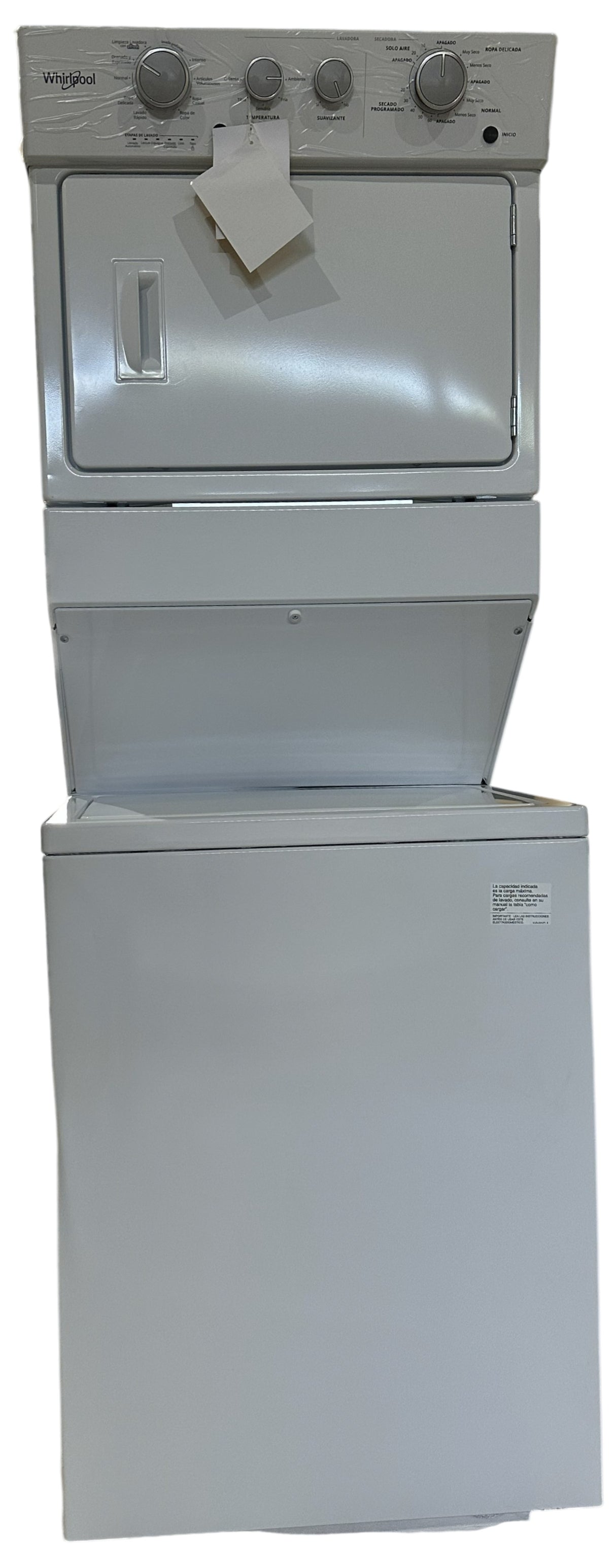 (Outlet) Whirlpool Centro de Lavado a Gas | Alta Eficiencia | Agitador Double Action | Sensor Dry Xpert | 20kg | Blanco