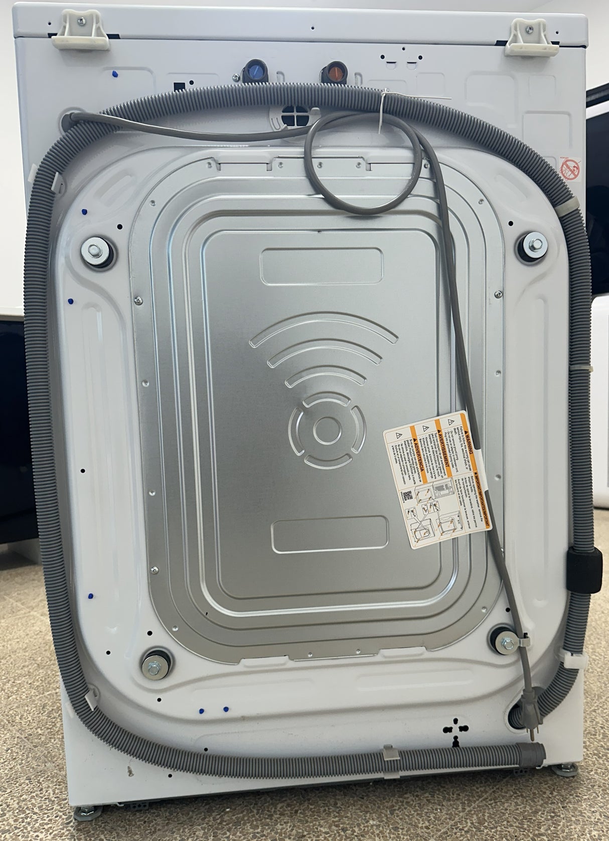 (Outlet) LG Combo Lavadora Automatica Inverter Direct Drive y Secadora a Gas de Carga Frontal | 6 Motion DD | Turbo Wash | 22kg | Blanco