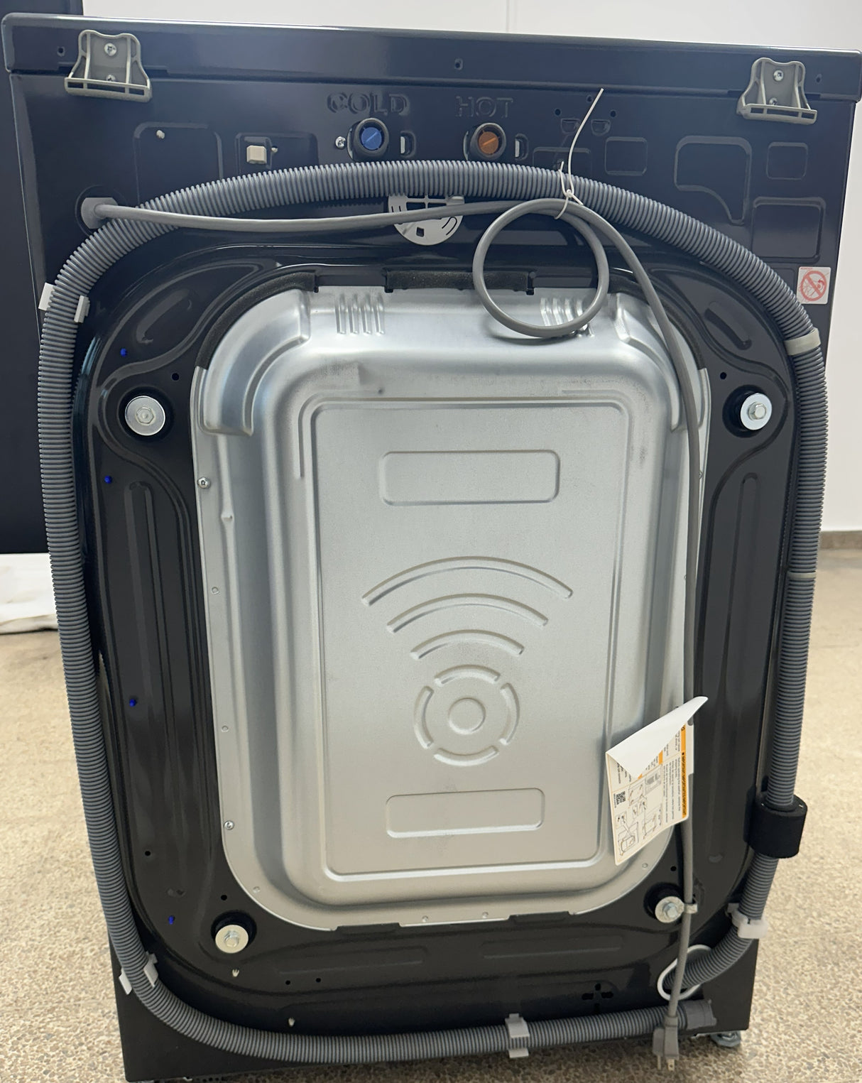 (Outlet) LG Combo Lavadora Automatica Inverter Direct Drive y Secadora a Gas de Carga Frontal | 6 Motion DD | 25kg | Negro Medio