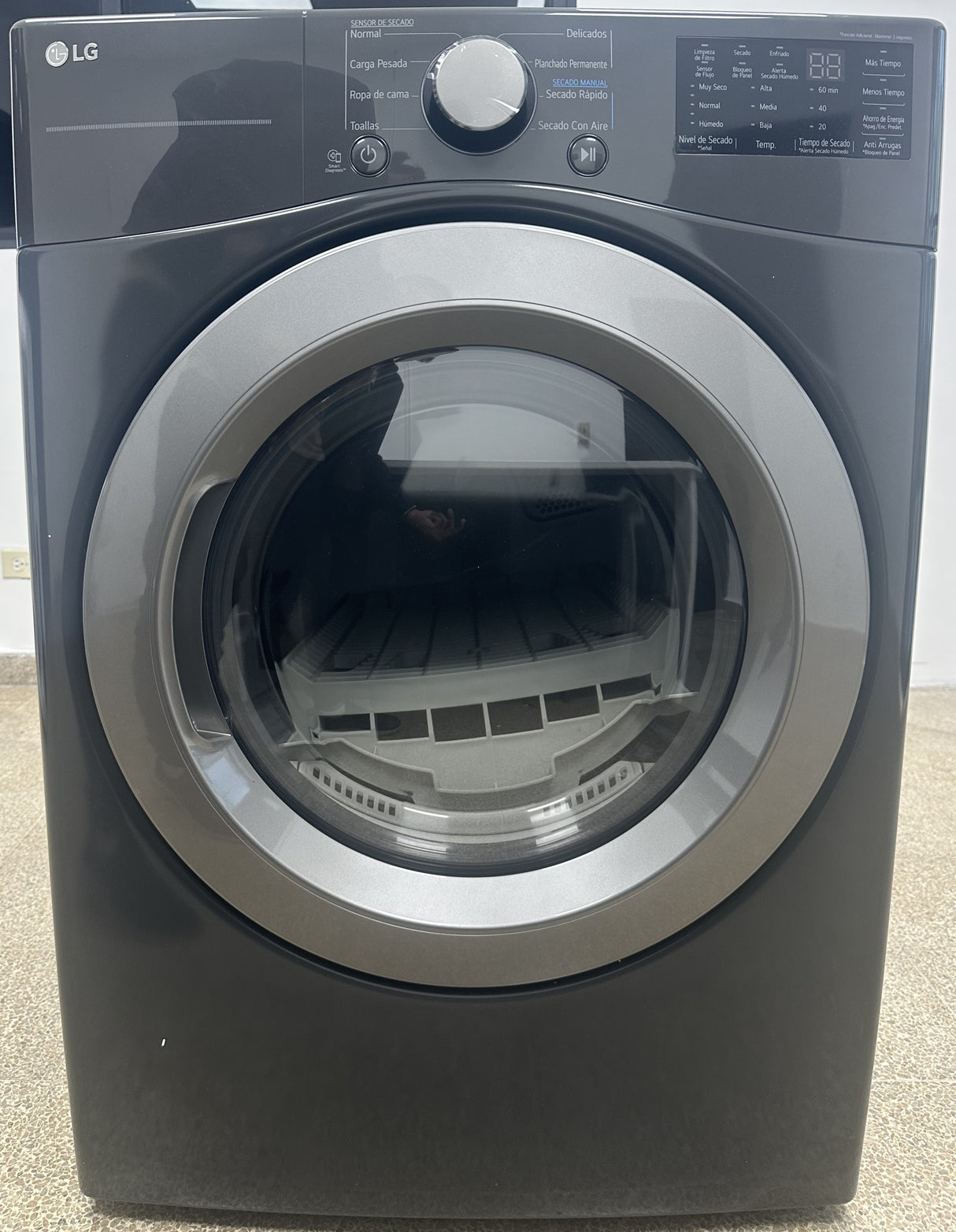 (Outlet) LG Combo Lavadora Automatica Inverter Direct Drive y Secadora a Gas de Carga Frontal | 6 Motion DD | 25kg | Negro Medio