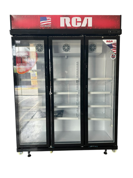 (Outlet) RCA Vitrina Comercial de 3 Puertas | Cierre Automático | Seguridad con Llave | 45p3
