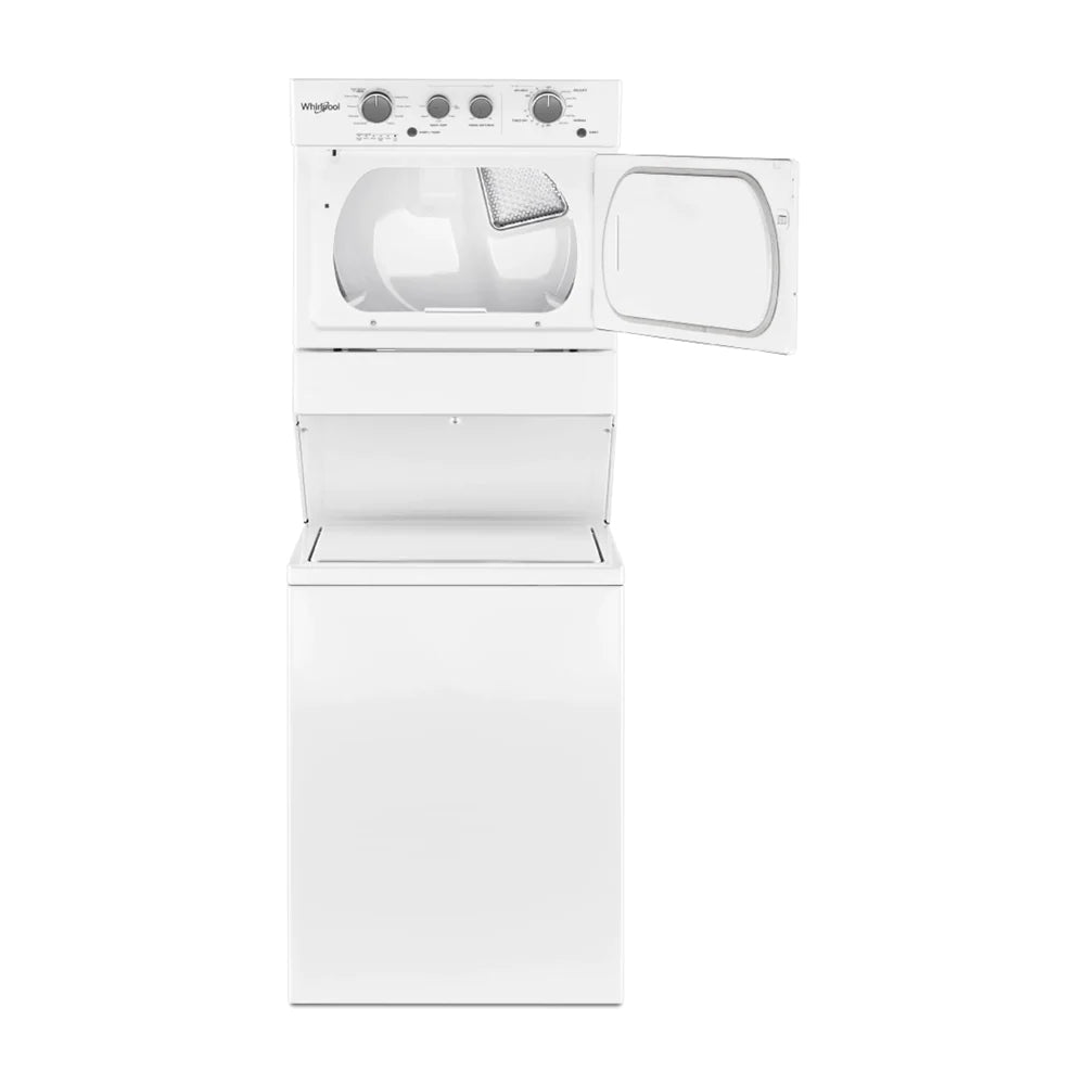 (Outlet) Whirlpool Centro de Lavado a Gas | Alta Eficiencia | Agitador Double Action | Sensor Dry Xpert | 20kg | Blanco