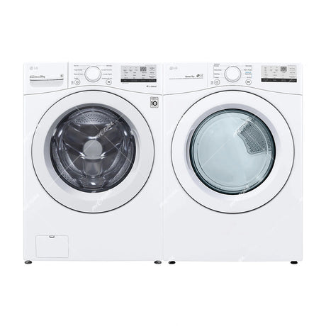 (Outlet) LG Combo Lavadora Automatica Inverter Direct Drive y Secadora a Gas de Carga Frontal | 6 Motion DD | 20kg | Blanco