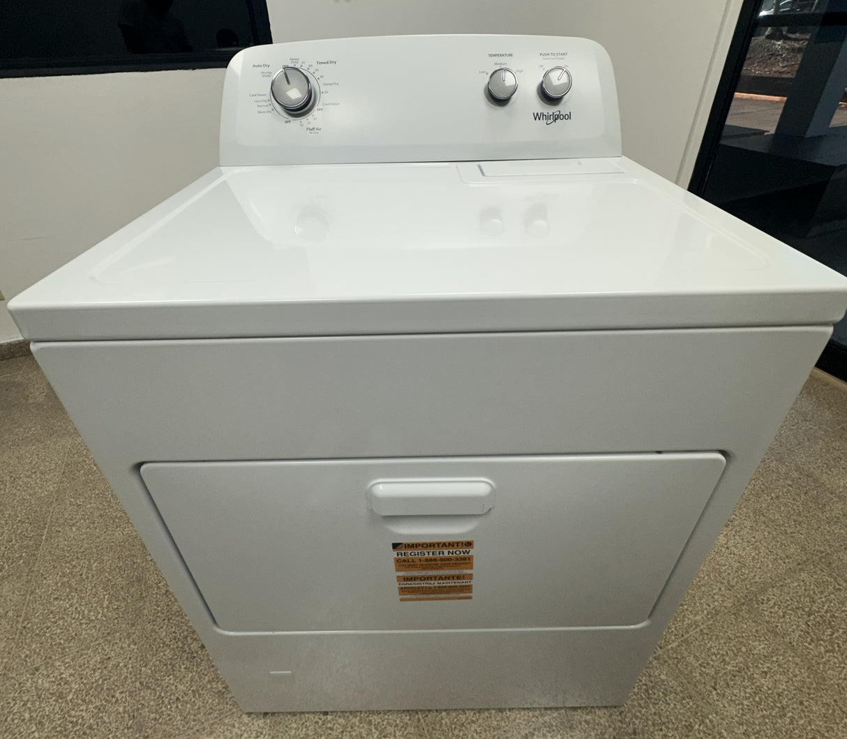 (Outlet) Whirlpool Secadora a Gas de Carga Frontal | Auto Dry | 12 Ciclos | Antiarrugas | 21kg