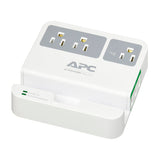 APC Protector de Sobretensión inteligente | 3 Salidas | 3 USB | 2 indicadores LED