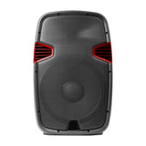 Sankey Equipo de Sonido | 175W | Karaoke | Radio FM | Bluetooth | Función TWS | Amplificador | Incluye Trípode | Rojo