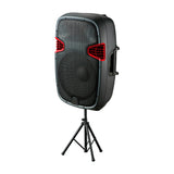 Sankey Equipo de Sonido | 175W | Karaoke | Radio FM | Bluetooth | Función TWS | Amplificador | Incluye Trípode | Rojo
