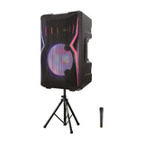 Sankey Equipo de Sonido | 200W | Karaoke | Radio FM | Bluetooth | Función TWS | Amplificador | Incluye Trípode y Micrófono