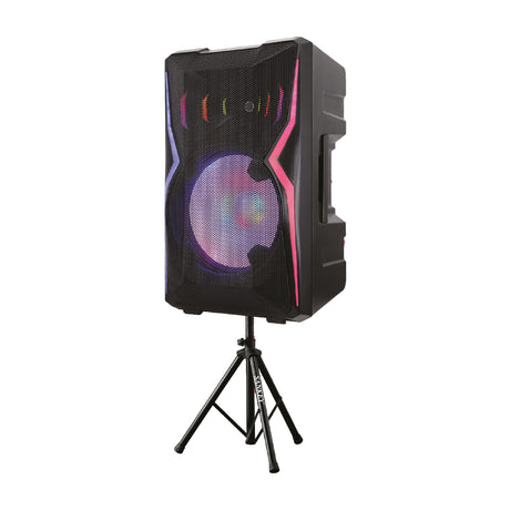 Sankey Equipo de Sonido | 200W | Karaoke | Radio FM | Bluetooth | Función TWS | Amplificador | Incluye Trípode y Micrófono