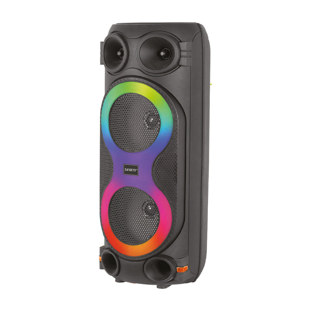 Sankey Bocina Portátil Bluetooth | Karaoke | Radio FM | Luces | Incluye Micrófono