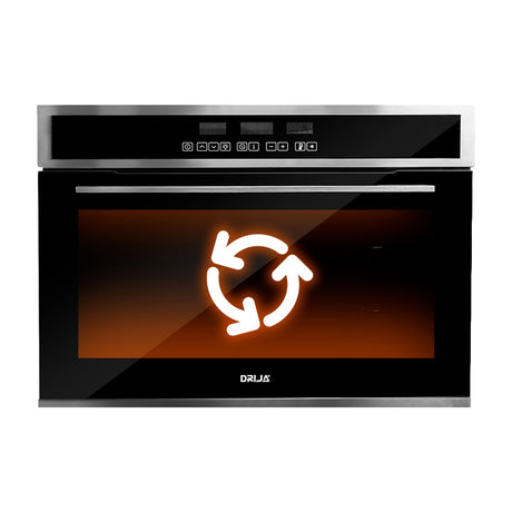 DRIJA Pacific 76 Air Eléctrico Horno Multifuncional Empotrable Eléctrico | Puerta de Triple Vidrio | 250°C