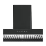 Drija Pirámide 90 Black Extractor de Grasa | Tipo Chimenea | 3 Velocidades | Panel Táctil | 1 Filtro de Carbón | 2 Filtros de acero inoxidable | 500m3/H | Negro