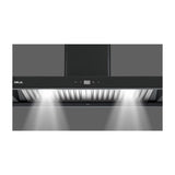 DRIJA Pirámide 90 Black Extractor de Grasa | Tipo Chimenea | 3 Velocidades | Panel Táctil | 1 Filtro de Carbón | 2 Filtros de acero inoxidable | 500m3/H | Negro