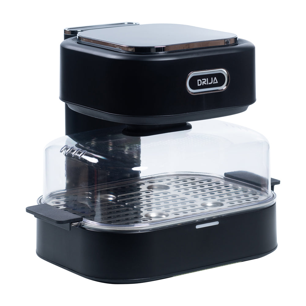 Drija Porchetta Freidora de Aire Digital / Vaporizador | 4.5L y 7L | Visión de Cocción | Vidrio Templado de Alta Resistencia | Multiples Opciones de Cocción | Negro