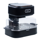 Drija Porchetta Freidora de Aire Digital / Vaporizador | 4.5L y 7L | Visión de Cocción | Vidrio Templado de Alta Resistencia | Multiples Opciones de Cocción | Negro