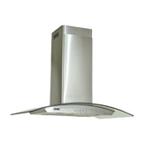 Drija Prisma Isla 90 Extractor de Grasa | Tipo Isla | 3 Velocidades | 2 Filtros de Carbón | 2 Filtros de Aluminio | 500m3/H