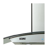 Drija Prisma Isla 90 Extractor de Grasa | Tipo Isla | 3 Velocidades | 2 Filtros de Carbón | 2 Filtros de Aluminio | 500m3/H