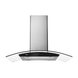 DRIJA Prisma Isla Touch 90 Acero Extractor de Grasa | Tipo Isla | 3 Velocidades | Panel Táctil | 2 Filtros de Carbón | 2 Filtros de Aluminio | 500m3/H