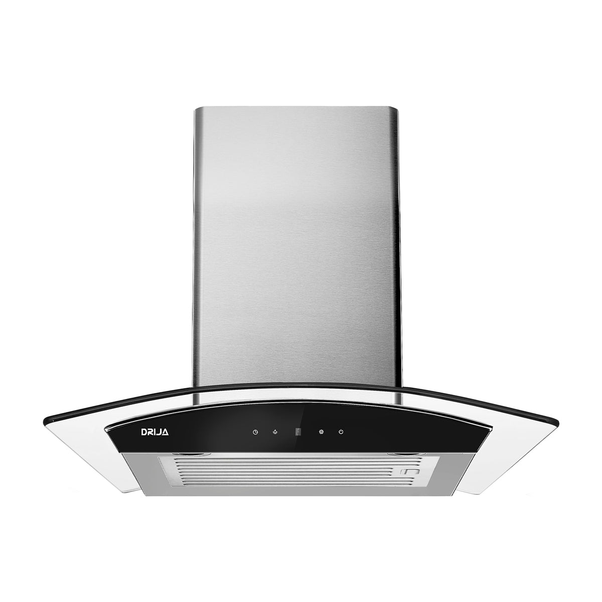 DRIJA Prisma Touch 60 Acero Extractor de Grasa | Tipo Chimenea | 3 Velocidades | Panel Táctil | 1 Filtro de Carbón | 1 Filtro de Aluminio | 500m3/H