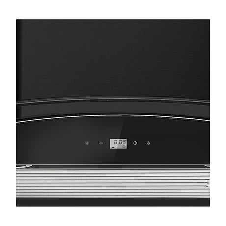 DRIJA Prisma Touch 60 Black Extractor de Grasa | Tipo Chimenea | 3 Velocidades | Panel Táctil | 1 Filtro de Carbón | 1 Filtro de Aluminio | 500m3/H | Negro