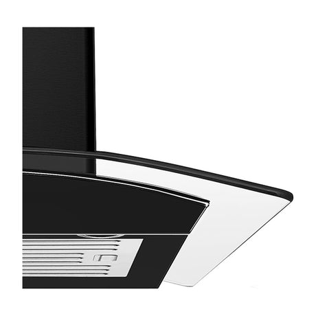 DRIJA Prisma Touch 60 Black Extractor de Grasa | Tipo Chimenea | 3 Velocidades | Panel Táctil | 1 Filtro de Carbón | 1 Filtro de Aluminio | 500m3/H | Negro